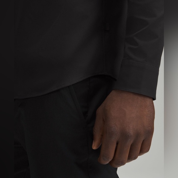 Lululemon New Venture Slim Fit Black Long Sleeve Shirt - Picture 9 of 9